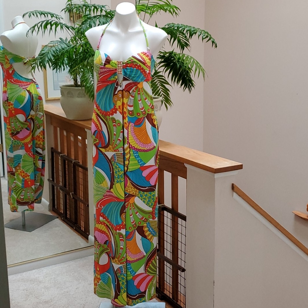 TRINA TURK Swim & Spa Collection Maxi Dress NWT L